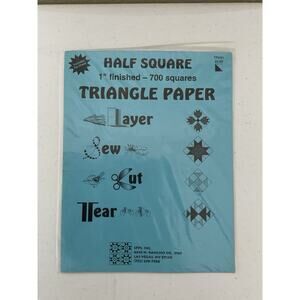Viintage Triangle 1" Finished Flat Sheet - 700 Squares Layer Sew Cut Tear